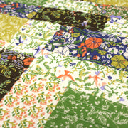 Tissu Matelassé coton au patchwork de motifs fleuris et verso fleuri écru - OEKO - TEX - tissuspipi.com