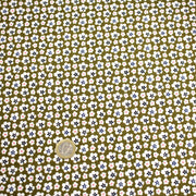 Tissu cotonnade fleurs japonaises géométriques : bleu, jaune, vert, rouge - OEKO - TEX - tissuspipi.com