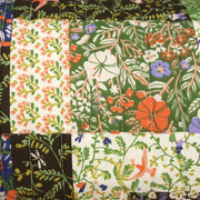 Tissu Matelassé coton au patchwork de motifs fleuris et verso fleuri écru - OEKO - TEX - tissuspipi.com
