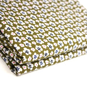 Tissu cotonnade fleurs japonaises géométriques : bleu, jaune, vert, rouge - OEKO - TEX - tissuspipi.com