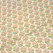 Tissu Matelassé coton au patchwork de motifs fleuris et verso fleuri écru - OEKO - TEX - tissuspipi.com