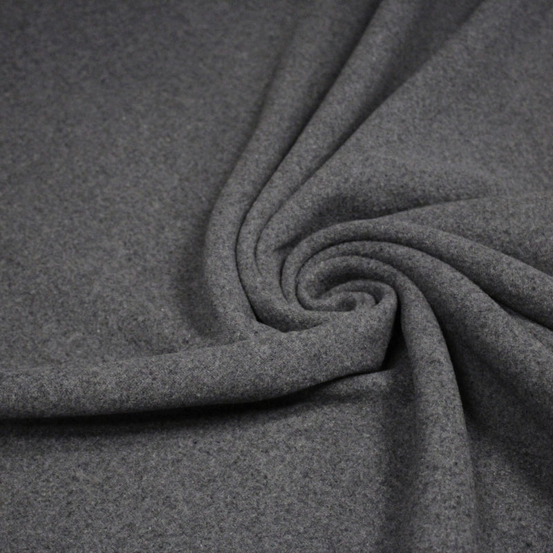 Tissu velours de laine gris souris - Fabrication italienne - tissuspipi.com