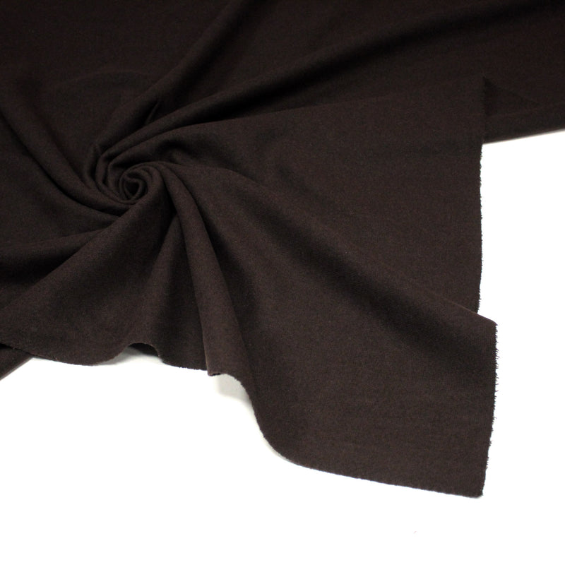 Tissu Drap de laine marron chocolat - tissuspipi.com