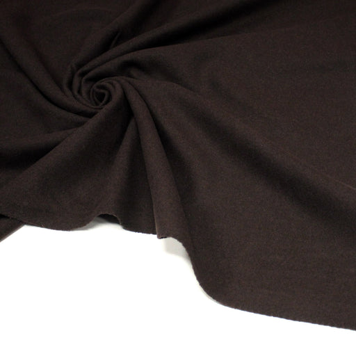 Tissu Drap de laine marron chocolat - tissuspipi.com