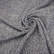 Tissu Tweed de laine faux - uni blanc cassé et bleu marine - Fabrication italienne - tissuspipi.com