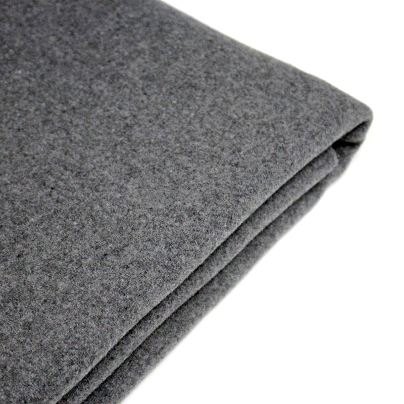 Tissu velours de laine gris souris - Fabrication italienne - tissuspipi.com