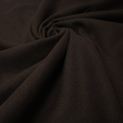Tissu Drap de laine marron chocolat - tissuspipi.com