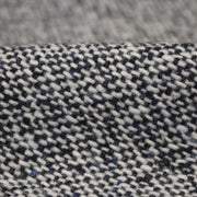 Tissu Tweed de laine faux - uni blanc cassé et bleu marine - Fabrication italienne - tissuspipi.com