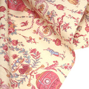 Tissu coton grande largeur 280cm TOILE DE JOUY MONTGOLFIERES jaune & rose - tissuspipi.com
