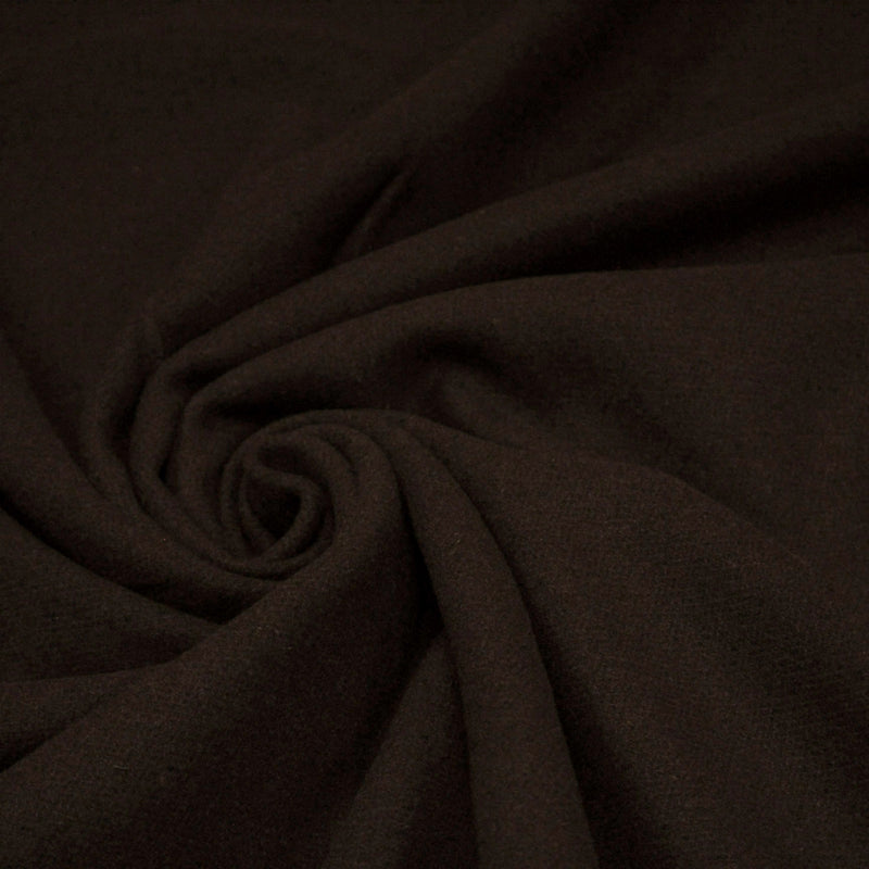 Tissu Drap de laine marron chocolat - tissuspipi.com