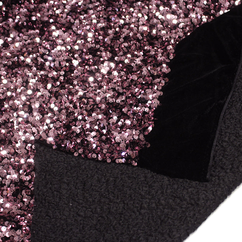 Tissu Sequin paillettes sur velours, nombreuses couleurs ! - tissuspipi.com