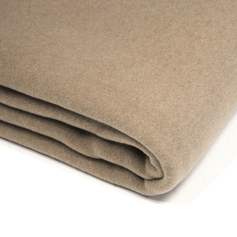 Tissu velours de laine marron Cappuccino - Fabrication italienne - tissuspipi.com