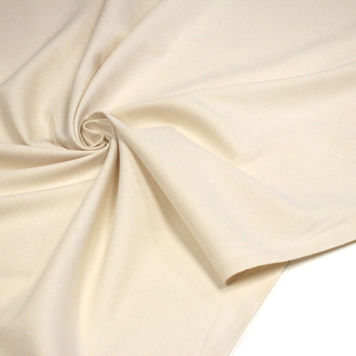 Tissu gabardine coton écru, COLLECTION SIGNATURE - OEKO - TEX STANDARD 100 - tissuspipi.com
