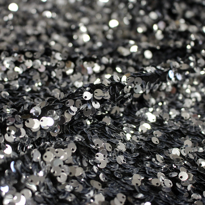 Tissu Sequin paillettes sur velours, nombreuses couleurs ! - tissuspipi.com