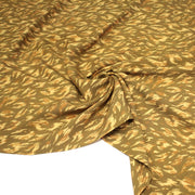 Tissu Viscose fluide MONIQUE faux - uni léopard vert & bronze - OEKO - TEX - tissuspipi.com