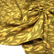 Tissu Viscose fluide MONIQUE faux - uni léopard vert & bronze - OEKO - TEX - tissuspipi.com