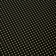 Tissu coton POLKA DOT noir et pois écrus 2mm - tissuspipi.com