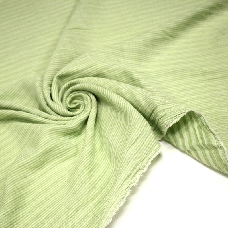 Tissu double gaze coton RAYURES recto verso : nombreuses couleurs ! OEKO - TEX - tissuspipi.com