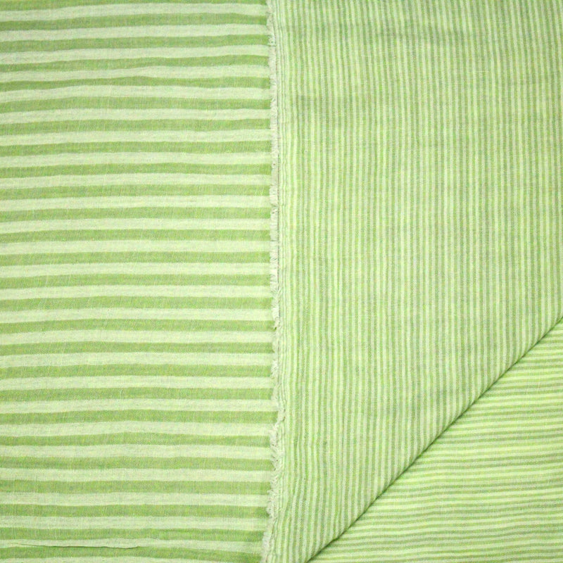 Tissu double gaze coton RAYURES recto verso : nombreuses couleurs ! OEKO - TEX - tissuspipi.com