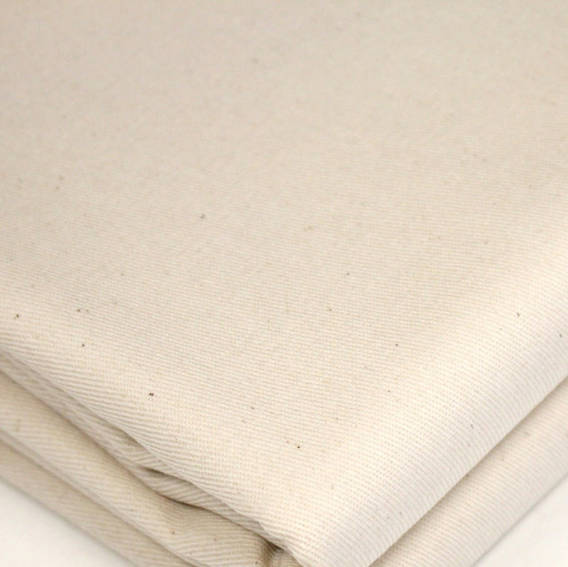 Tissu gabardine coton écru, COLLECTION SIGNATURE - OEKO - TEX STANDARD 100 - tissuspipi.com