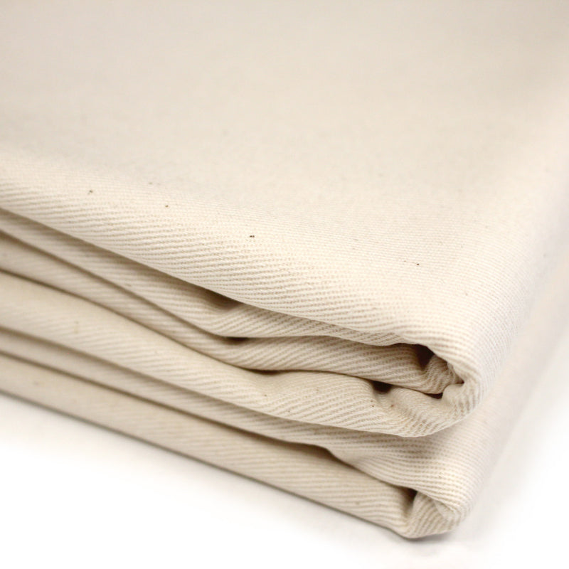 Tissu gabardine coton écru, COLLECTION SIGNATURE - OEKO - TEX STANDARD 100 - tissuspipi.com