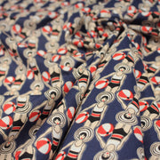 Tissu cotonnade LES NAGEUSES ART DECO - OEKO - TEX STANDARD 100 - tissuspipi.com