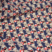 Tissu cotonnade LES NAGEUSES ART DECO - OEKO - TEX STANDARD 100 - tissuspipi.com