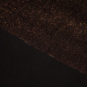 Tissu Maille viscose rouge cuivre lurex et verso noir, de fabrication française - tissuspipi.com