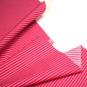 Tissu cotonnade aux rayures rose magenta et rose, 3mm - tissuspipi.com
