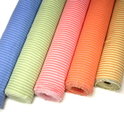 Tissu double gaze coton RAYURES recto verso : nombreuses couleurs ! OEKO - TEX - tissuspipi.com