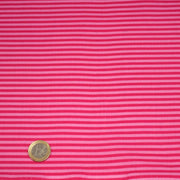 Tissu cotonnade aux rayures rose magenta et rose, 3mm - tissuspipi.com