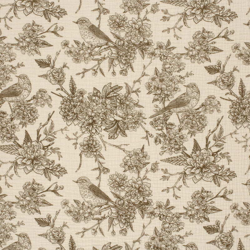 Tissu double gaze TOILE DE JOUY, nombreuses couleurs - STANDARD 100 OEKO - TEX - tissuspipi.com