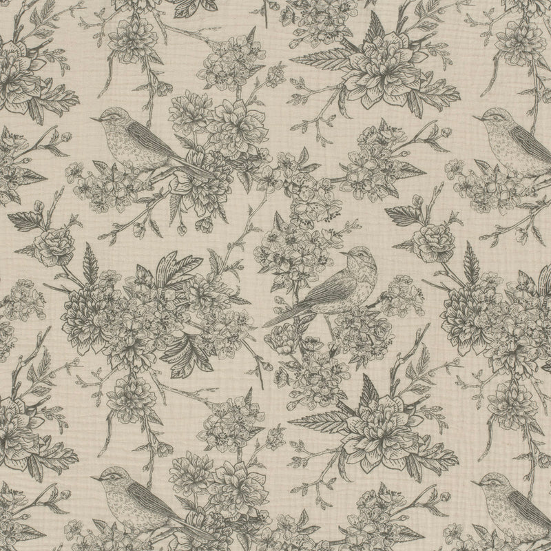 Tissu double gaze TOILE DE JOUY, nombreuses couleurs - STANDARD 100 OEKO - TEX - tissuspipi.com