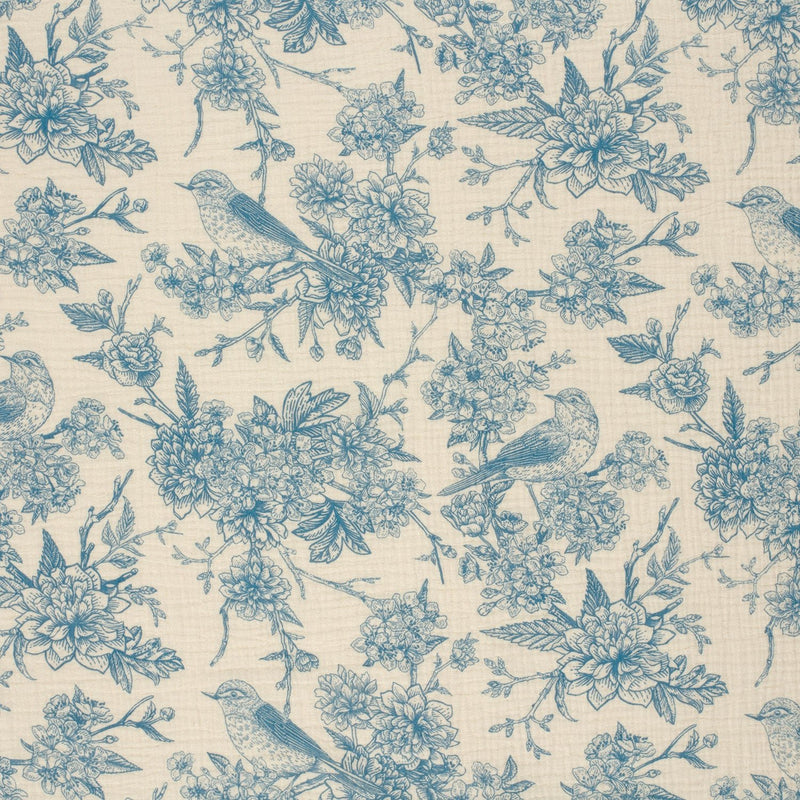 Tissu double gaze TOILE DE JOUY, nombreuses couleurs - STANDARD 100 OEKO - TEX - tissuspipi.com