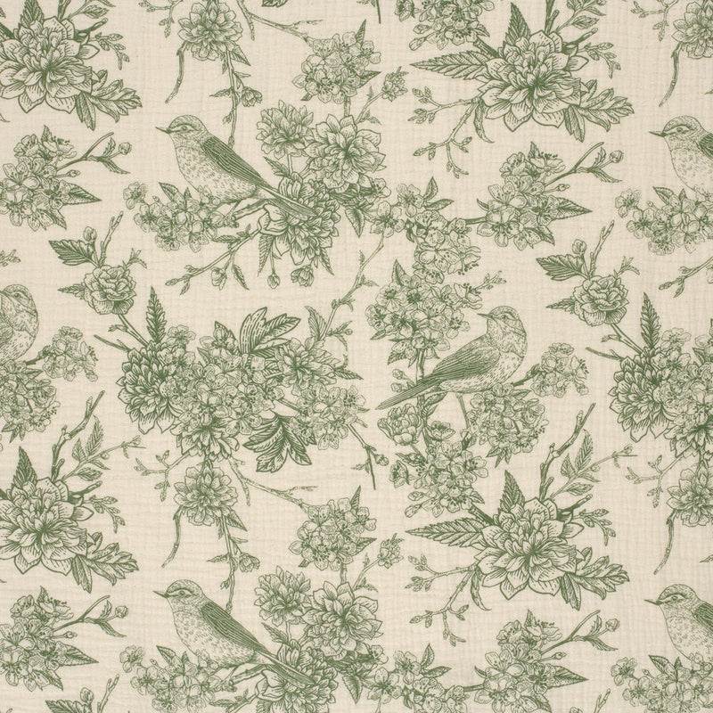 Tissu double gaze TOILE DE JOUY, nombreuses couleurs - STANDARD 100 OEKO - TEX - tissuspipi.com