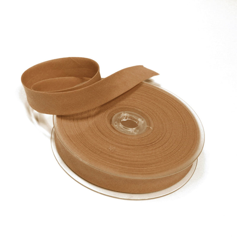 Biais de coton ocre - Galette de 25 mètres - tissuspipi.com
