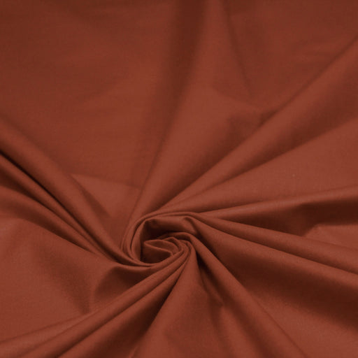 Tissu coton uni orange rouille - COLLECTION LES BASIQUES - tissuspipi.com