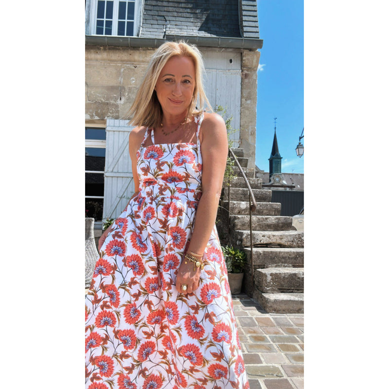 Tissu INDIENNES, cotonnade imprimée fleurie : deux motifs différents - OEKO - TEX STANDARD 100 - tissuspipi.com