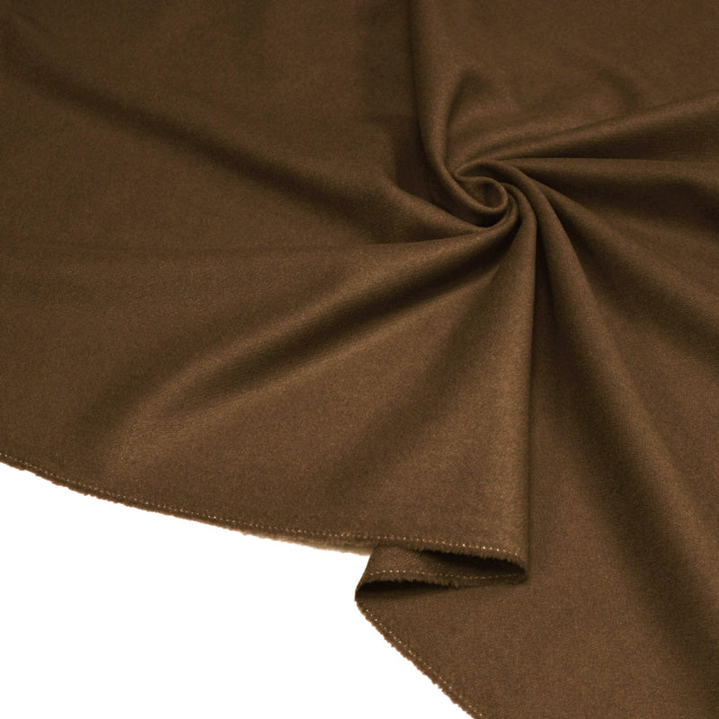 Tissu Drap de laine uni marron "Armée française 1940" - tissuspipi.com
