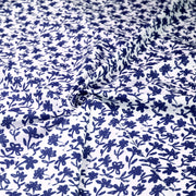 Tissu cotonnade aux fleurs japonaise & dessins à l'encre de Chine : rouge, noir, bleu - OEKO - TEX - tissuspipi.com