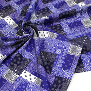 Tissu gabardine coton imprimée motif BANDANA paisley : nombreuses couleurs ! - OEKO-TEX STANDARD 100 - tissuspipi.com