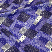 Tissu gabardine coton imprimée motif BANDANA paisley : nombreuses couleurs ! - OEKO-TEX STANDARD 100 - tissuspipi.com