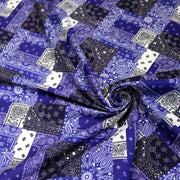 Tissu gabardine coton imprimée motif BANDANA paisley : nombreuses couleurs ! - OEKO-TEX STANDARD 100 - tissuspipi.com
