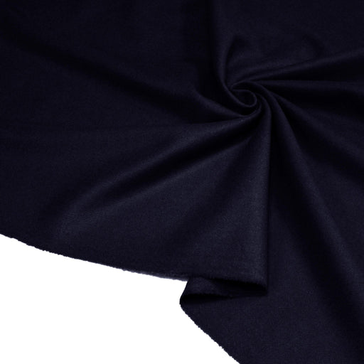 Tissu Drap de laine uni Bleu marine, fabrication italienne - tissuspipi.com