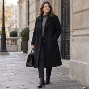 Tissu Drap de laine noir épais, 600gr/m2, fabrication française - tissuspipi.com