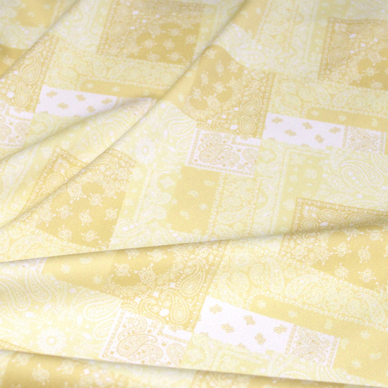 Tissu gabardine coton imprimée motif BANDANA paisley : nombreuses couleurs ! - OEKO-TEX STANDARD 100 - tissuspipi.com