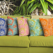 Tissu coton TOILE DE JOUY illustrations indiennes, nombreuses couleurs estivales ! - tissuspipi.com