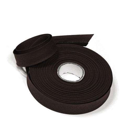 Biais de coton marron chocolat noir - Galette de 25 mètres - tissuspipi.com