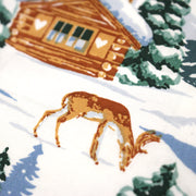Tissu cotonnade Ski, chalets et montagnes enneigées - OEKO - TEX STANDARD 100 - tissuspipi.com