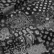 Tissu cotonnade, motif BANDANA paisley : rouge / bleu / vert / noir - OEKO - TEX STANDARD 100 - tissuspipi.com